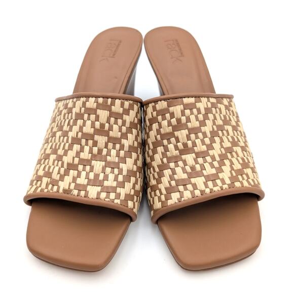 Nordstrom Rack Fatima Wedge Sandal Women's Tan Caramel Size US6M EU37 - Picture 2 of 11